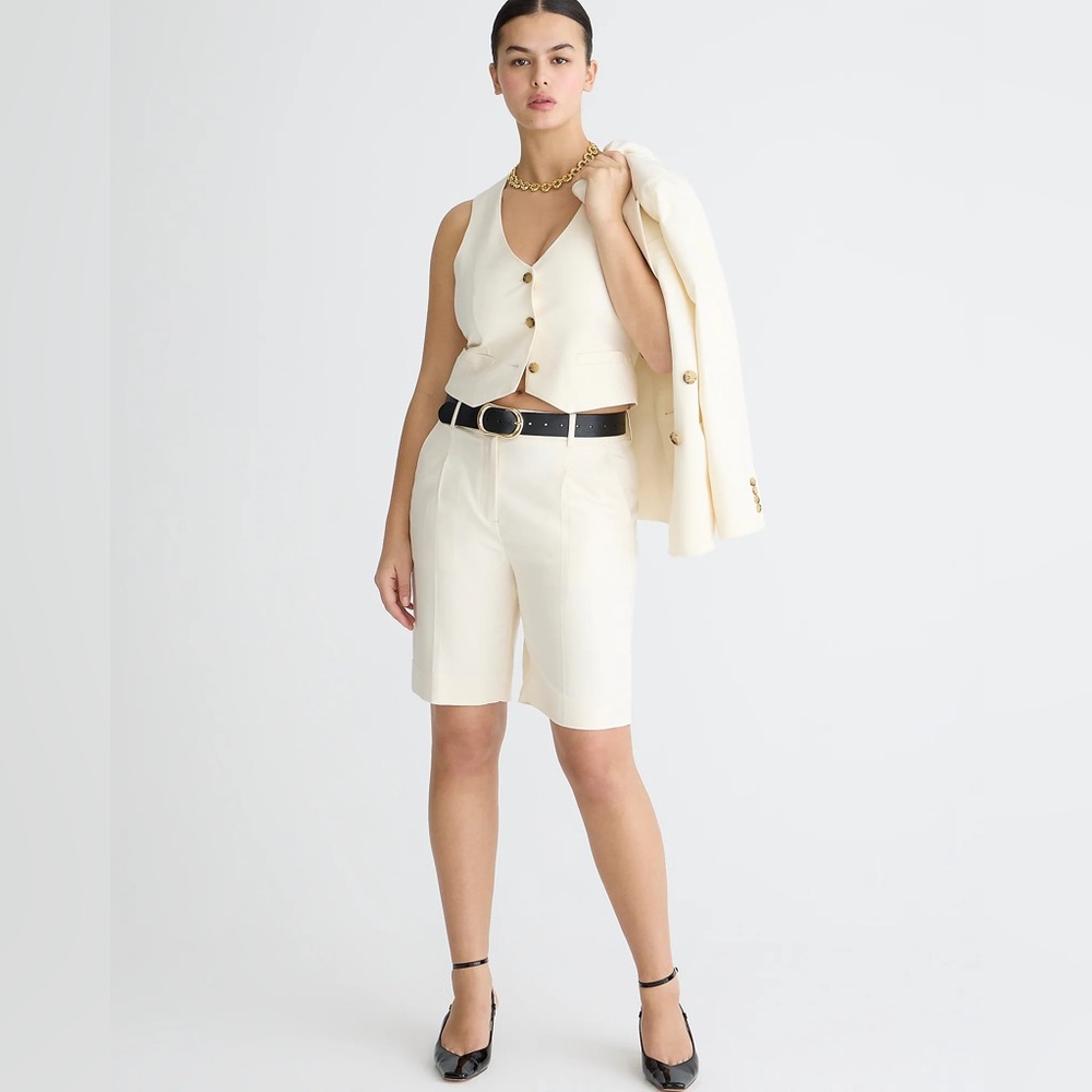 J.Crew High-rise trouser short in city twill BR117